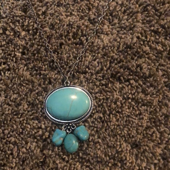 Chico’s pretty necklace with turquoise enhancer! So pretty. - Picture 6 of 9